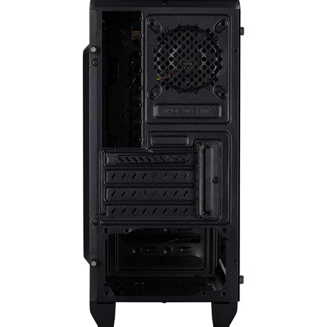 Aerocool Cylon Black RGB LED Micro ATX Case with Tempered Glass Side ...
