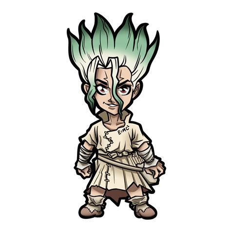 Dr Stone Senku Sticker Spumoni Toys Co