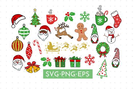 Christmas Clipart Svg Bundle Graphic By Maialunadesign · Creative Fabrica