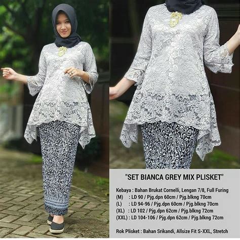 Jual Setelan Kebaya Brukat Kebaya Modern Set Kebaya Wisuda Rinjani Rok