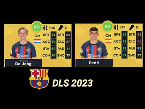 BARCELONA PLAYER RATINGS PREDICTION DLS23 YouTube