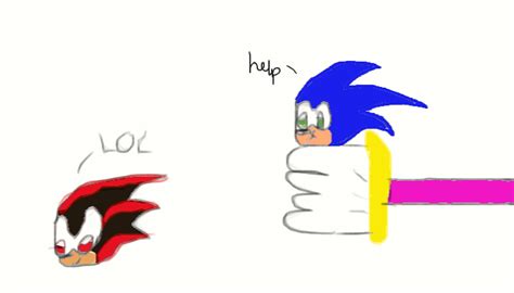 sonic scared by Shadamybelong on DeviantArt