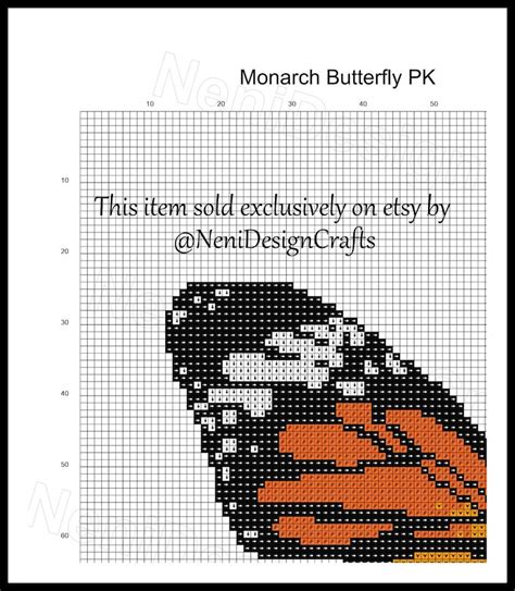 Monarch Butterfly Cross Stitch Pattern Butterfly Cross Stitch Etsy