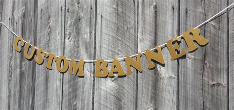 Happy Anniversary Banner Gold Glitter Personalized Banner | Etsy