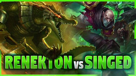 How To Carry With Renekton Vs Singed In Low Elo Top Lane Renekton