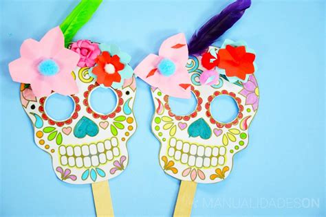 Caretas De Calaveras Mexicanas