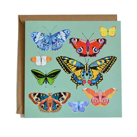 Butterfly Greeting Card Etsy Uk