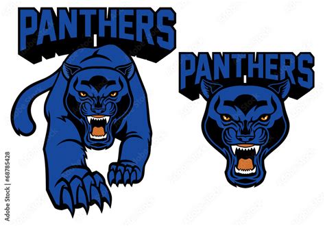 black panther mascot Stock Vector | Adobe Stock