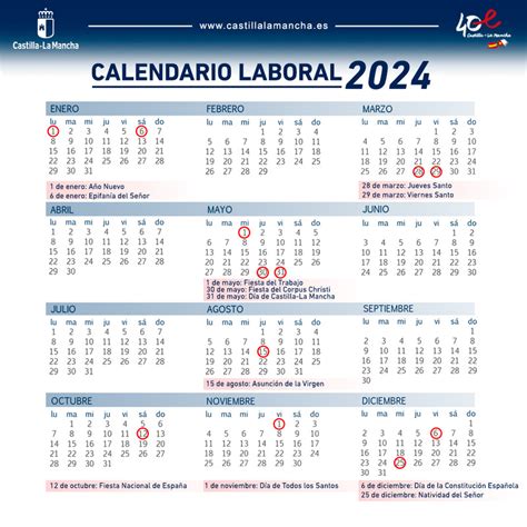 Calendario Laboral En Castilla La Mancha