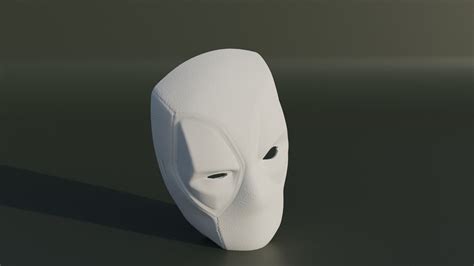 Deadpool Face Mask - Cosplay Mask 3D model 3D printable | CGTrader