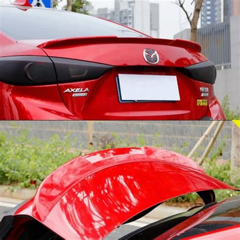 Hot Abs Plastic Rear Wing Color Spoiler Auto Parts For Mazda Axela