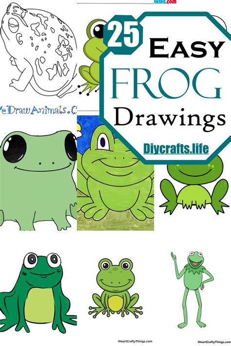 25 Easy Frog Drawing Ideas For Fun DIY Crafts