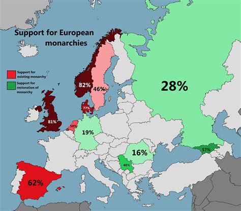 Monarchies in Europe - Vivid Maps