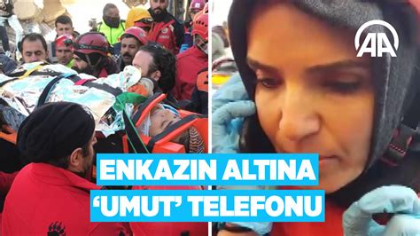 ANADOLU AJANSI on Twitter Enkazın altına umut telefonu Enkaz