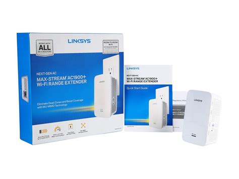 Linksys Re7000 Ac1900 Gigabit Range Extender Wi Fi Booster Repeater Mu Mimo Max Stream