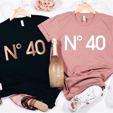 40th Birthday Shirt Number 40 Unisex Crew Neck T Shirt Etsy