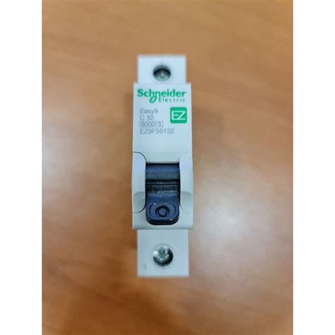 Schneider 32A 6kA MCB EZ9F56132 Easy9 Single Pole Circuit Breaker