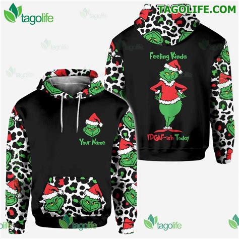 The Grinch Feeling Extra Grinchy Today Personalized Hoodie Tagolife