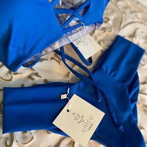 Blue Sharon Bikini Set Etsy