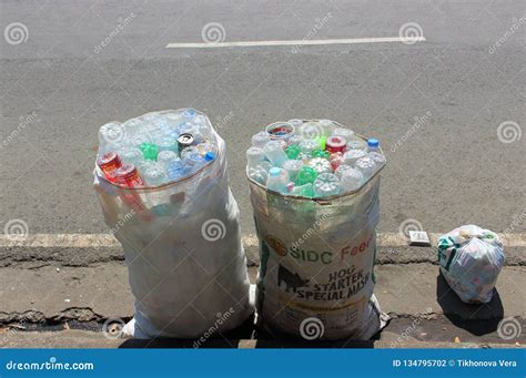 Empty Plastic Bottles for Recycling Editorial Photography - Image of ...