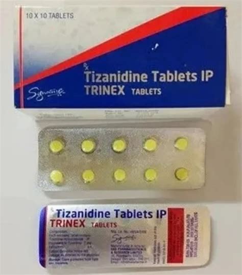 Tizanidine Trinex Tablet At Rs 50 Stripe Pharmaceutical Capsules In