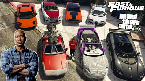 Gta 5 Stealing Fast And Furious Roman Pearce Cars With Franklin