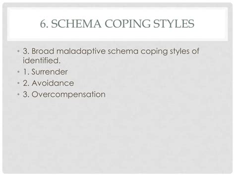 Lecture 2 Schema Therapy Overview And Early Maladaptive Schemas Ppt