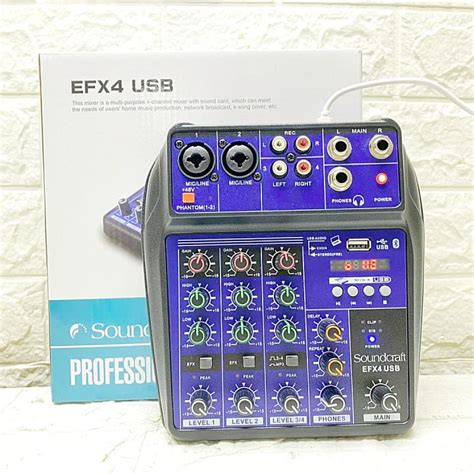 Mixer Audio Soundcraft Efx 4 Bluetooth Lazada Indonesia