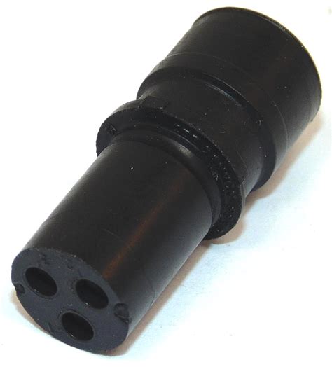 3 Way Itt Cannon Sure Seal Circular Connector Plug Black