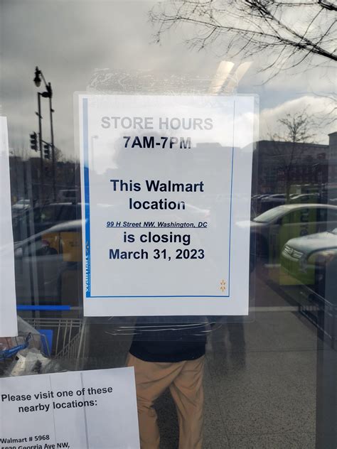 Walmart on H Street Closing on March 31st : r/washingtondc