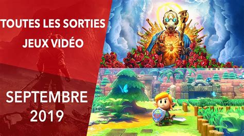 Calendrier Les Sorties Jeux Vid O Septembre Youtube