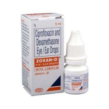 Zoxan D Eye Drop Ciprofloxacin Dexamethasone Eye Ear Drops Online