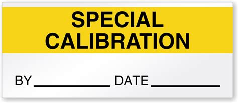 Printable Calibration Labels