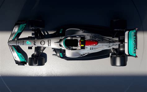 Mercedes Presents 2022 F1 Car F1 W13 In Silver Livery