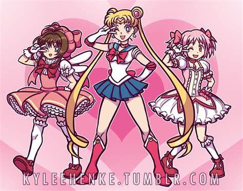 Magical Girls By Sonicrocksmysocks On Deviantart Sailor Moon Fan Art Magical Girl Anime