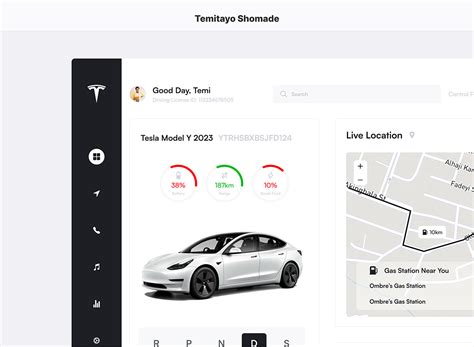 Tesla Car Dashboard on Behance