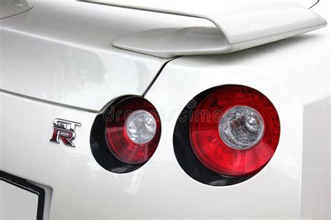 5 May 2017; Ukraine, Kiev. Nissan GT-R Tail Lights Editorial ...