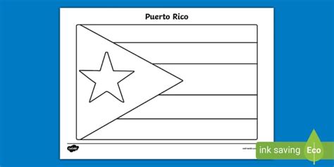 Free Puerto Rico Flag Colouring Sheet Colouring Twinkl