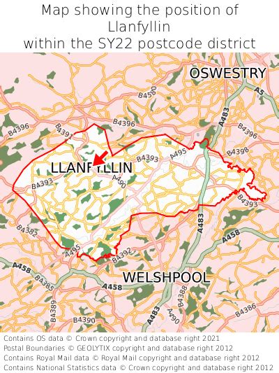 Where is Llanfyllin? Llanfyllin on a map