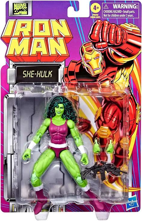 Marvel Iron Man Marvel Legends Retro Series She-Hulk 6 Action Figure ...