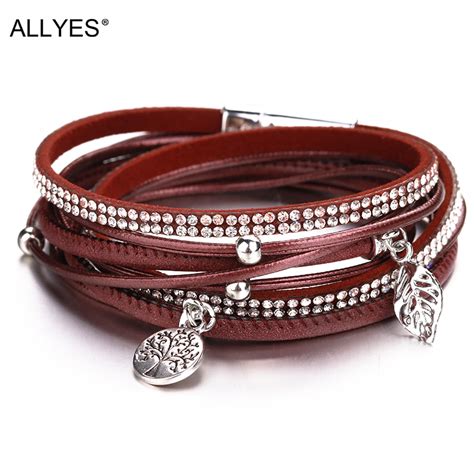 Allyes Tree Of Life Bracelets For Women Fashion Boho Fashion Multilayer