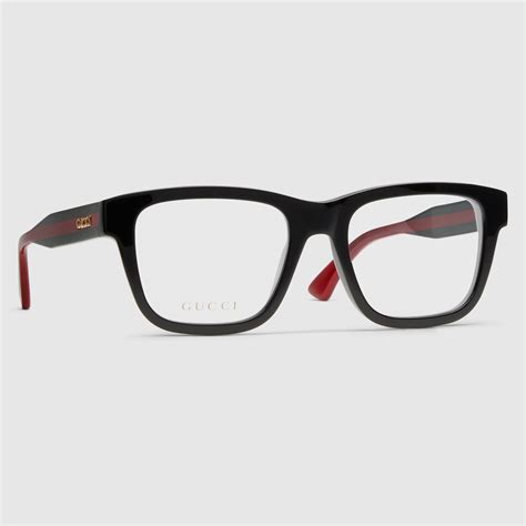 Rectangular optical frame in black | GUCCI® US