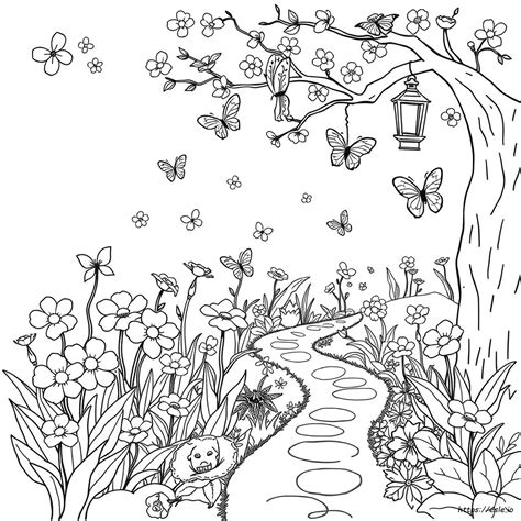 Enchanted Garden Coloring Pages