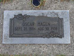 Oscar Hagen Homenaje De Find A Grave