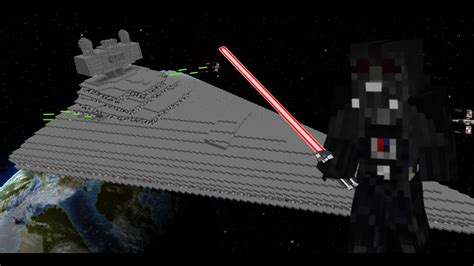 Star Wars Stardestroyer In Minecraft New Skins Darth Vader Stormtroopercommander And More