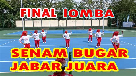 Final Lomba Senam Bugar Jabar Juara Part2 HUT Ke 51 Korpri Tingkat Kab