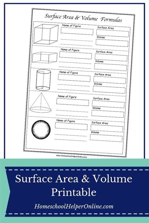 39+ Math Formulas Surface Area And Volume PNG - Math Edu