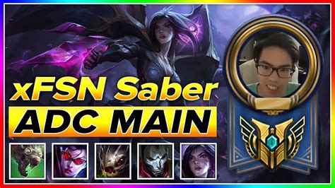 XFSN Saber Montage NA Challenger AD Carry Main Master LOL YouTube