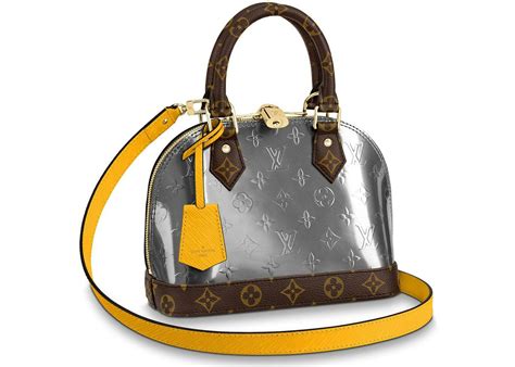 Louis Vuitton Alma Bb Monogram Vernis Leatherface