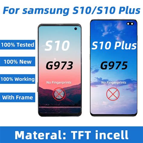 Tft Incell Para Samsung Galaxy S10 G973 Display Lcd Com Quadro S10 Plus